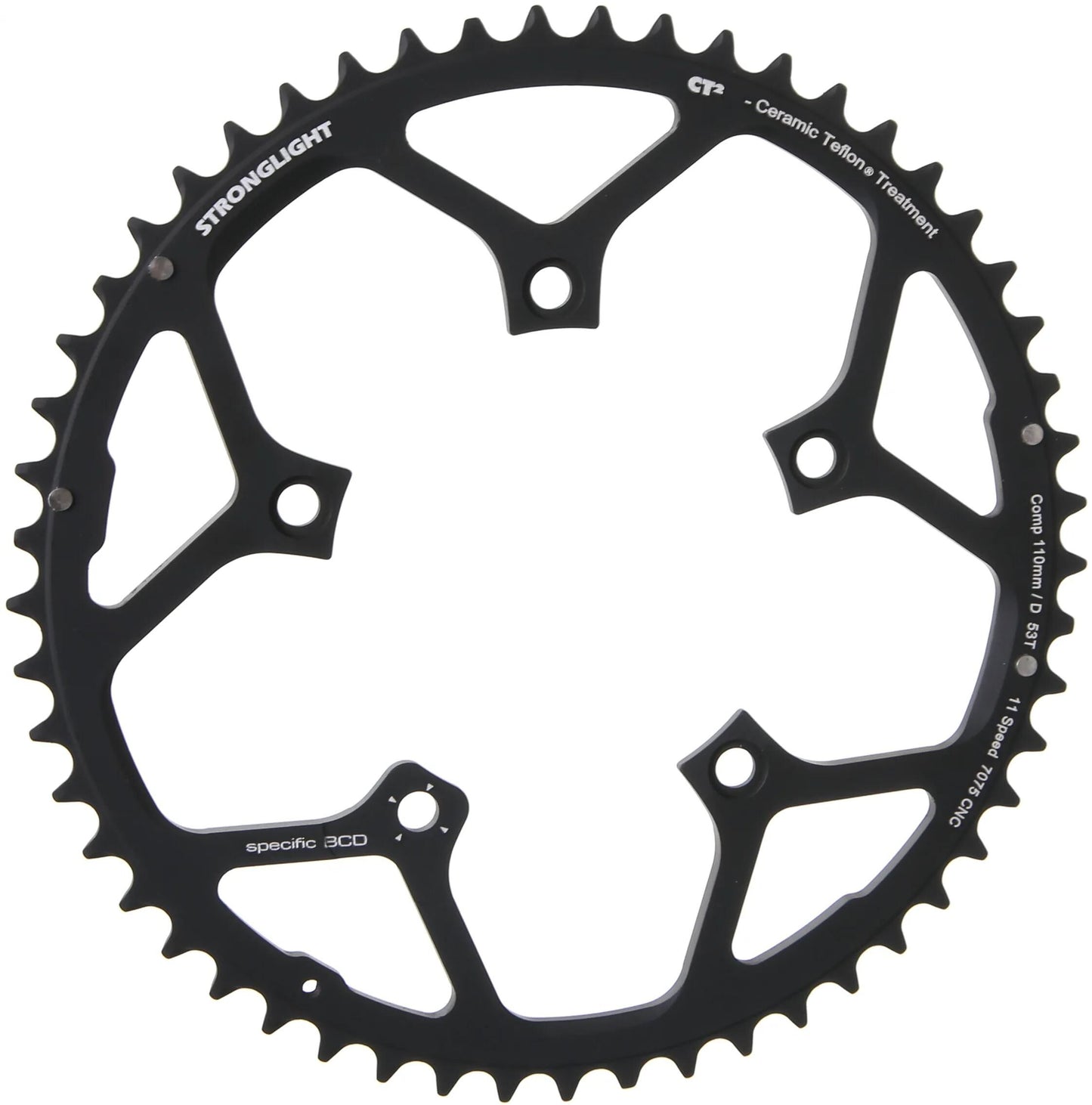 STRONGLIGHT kettenblatt ct2 chain ring strongl.ct2 53t out.cer.teflon coat.