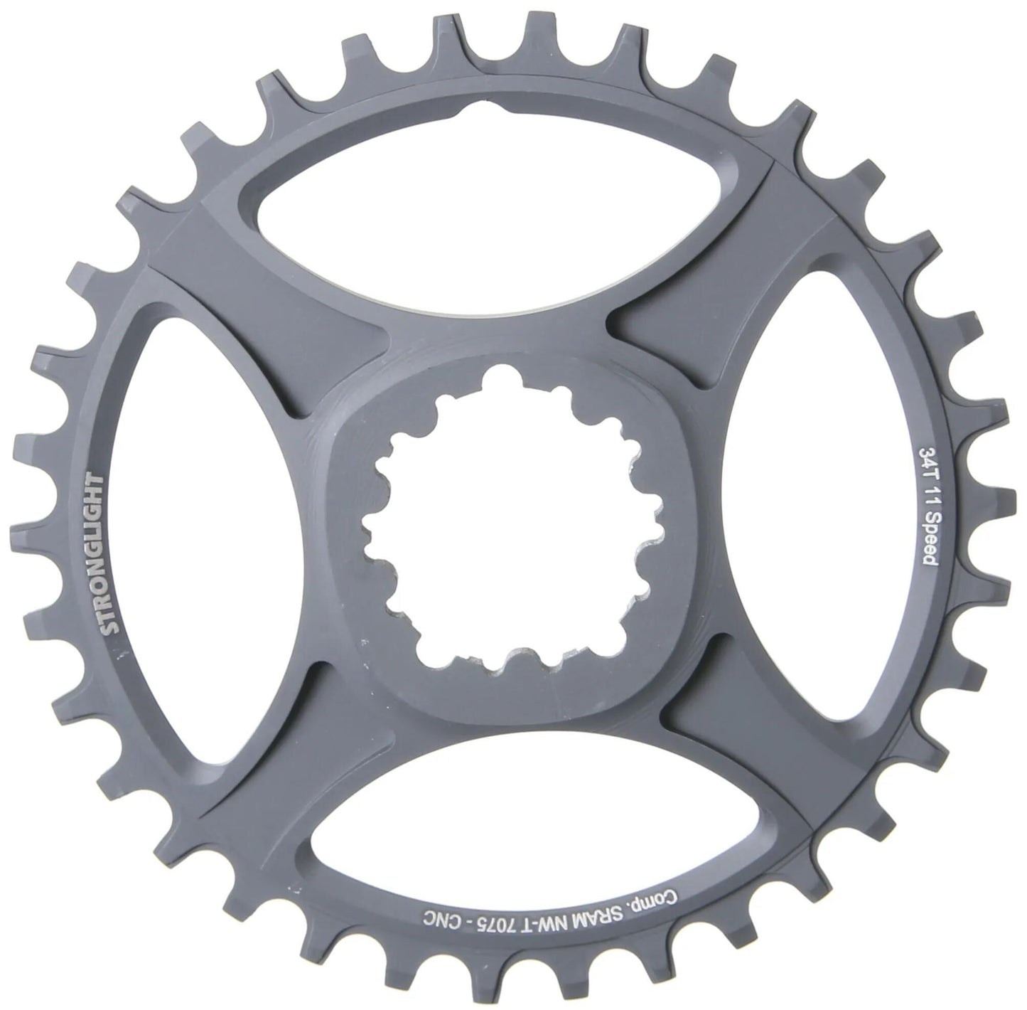 STRONGLIGHT kettenblatt ht3 chain ring strongl.ht3 34t inner alu black