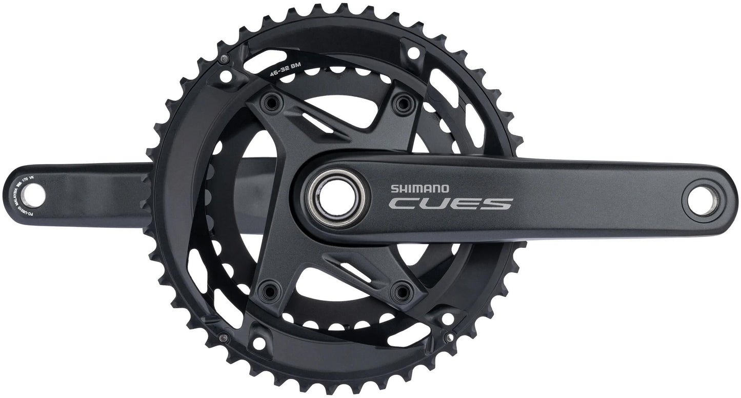 SHIMANO kettenradgarnitur cues fc-u6010-2 crankset shim.cues fc-u6010-2 170mm