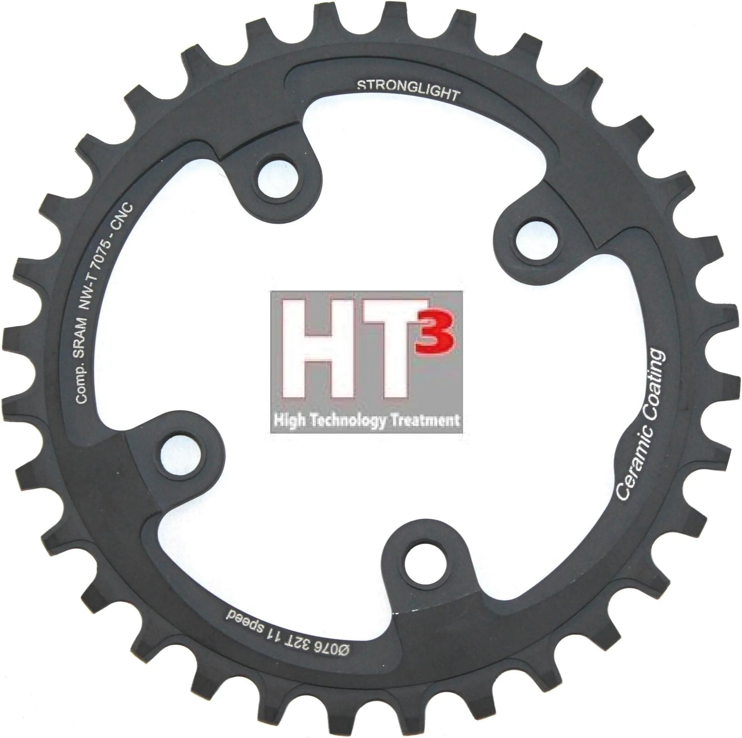 STRONGLIGHT kettenblatt ht3 chain ring strongl. ht3 32t inner alu black