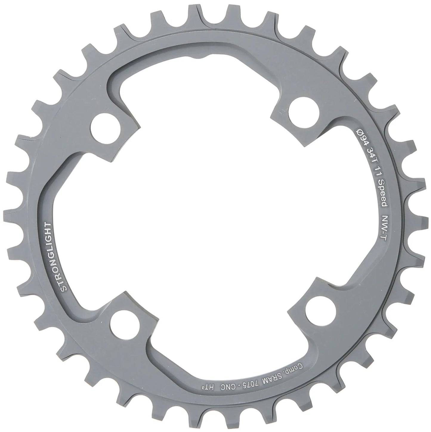 STRONGLIGHT kettenblatt ht3 chain ring strongl. ht3 34t inner alu black