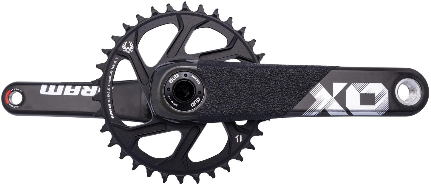 SRAM kettenradgarnitur x01 dh crankset x01 dh dub 165mm black