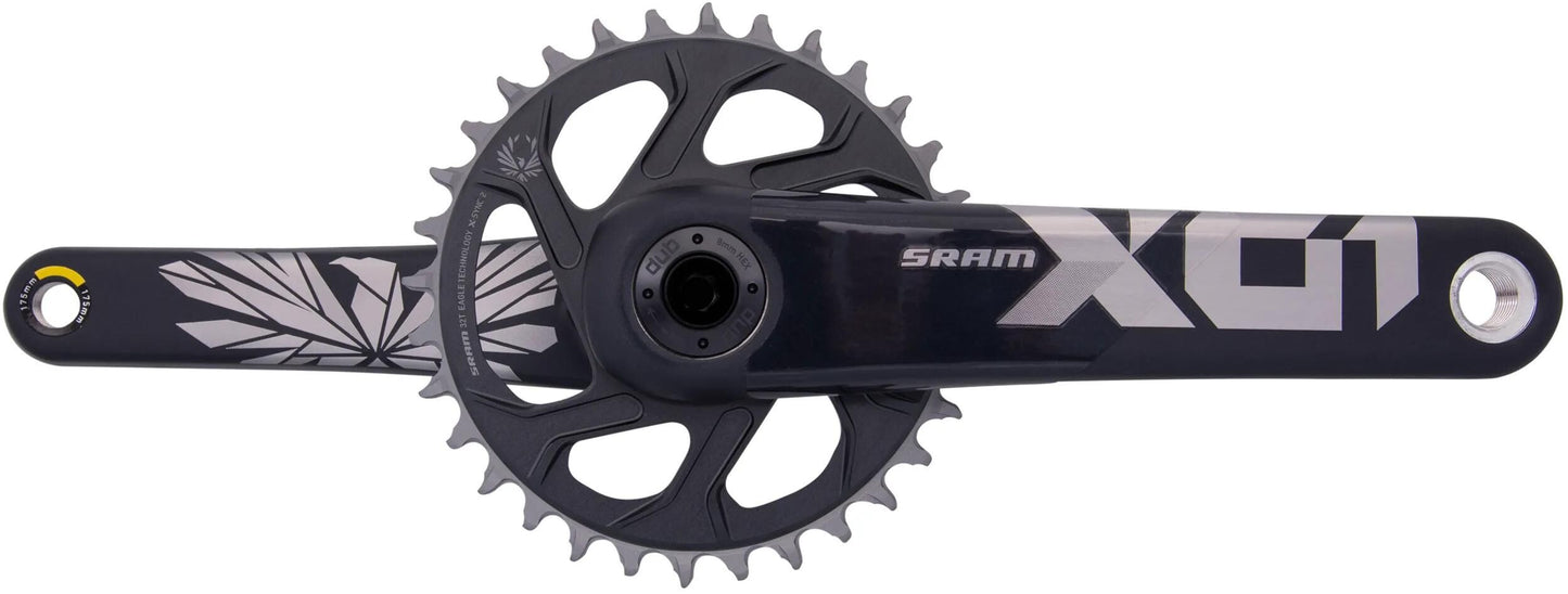 SRAM kettenradgarnitur x01 eagle crankset x01 eagle 32t super boost+ 175mm