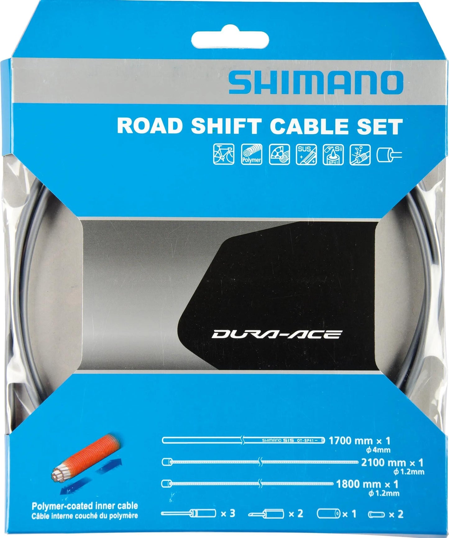 SHIMANO schaltzug-set dura ace bc-9000 shim.derail.cab.set da bc9000 polymer gr.