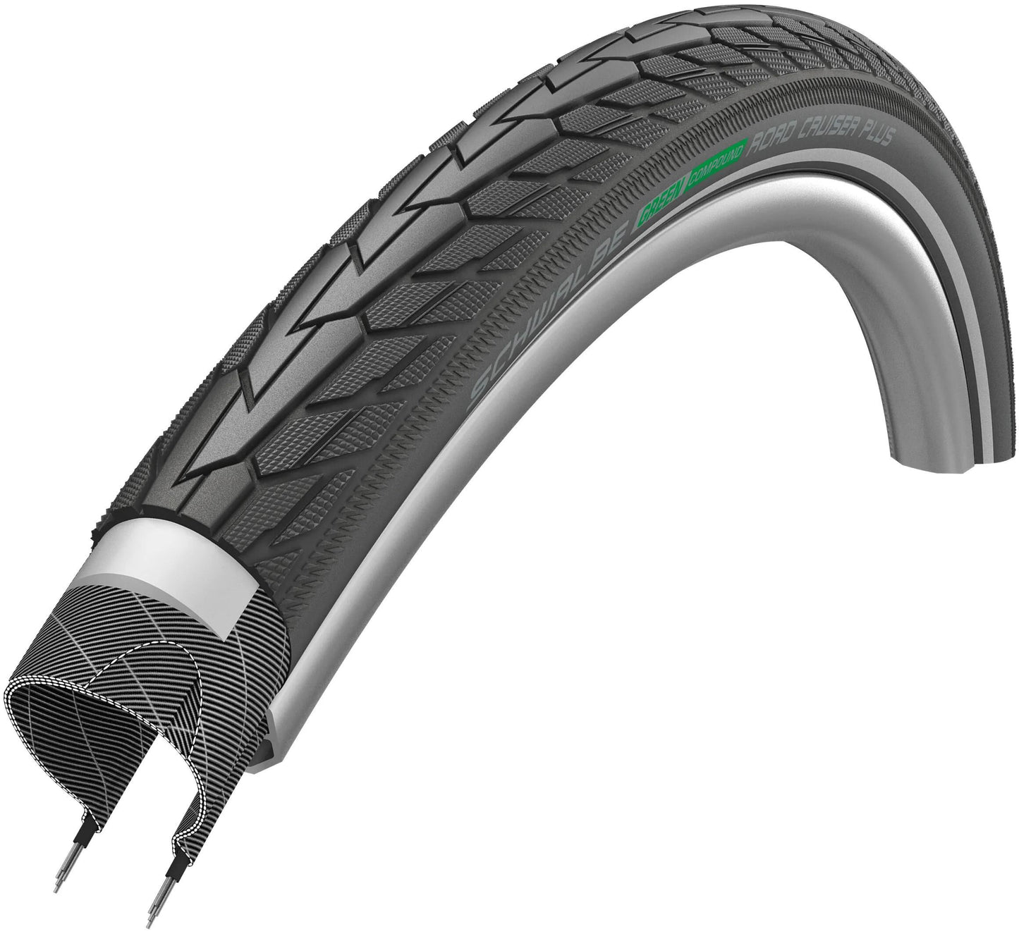 SCHWALBE reifen road cruiser plus active line tire road cruis. plus act.line 55-622
