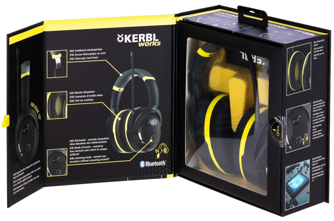 Kerbl Producten gehoorkap works protect met dabplus radio en bluetooth