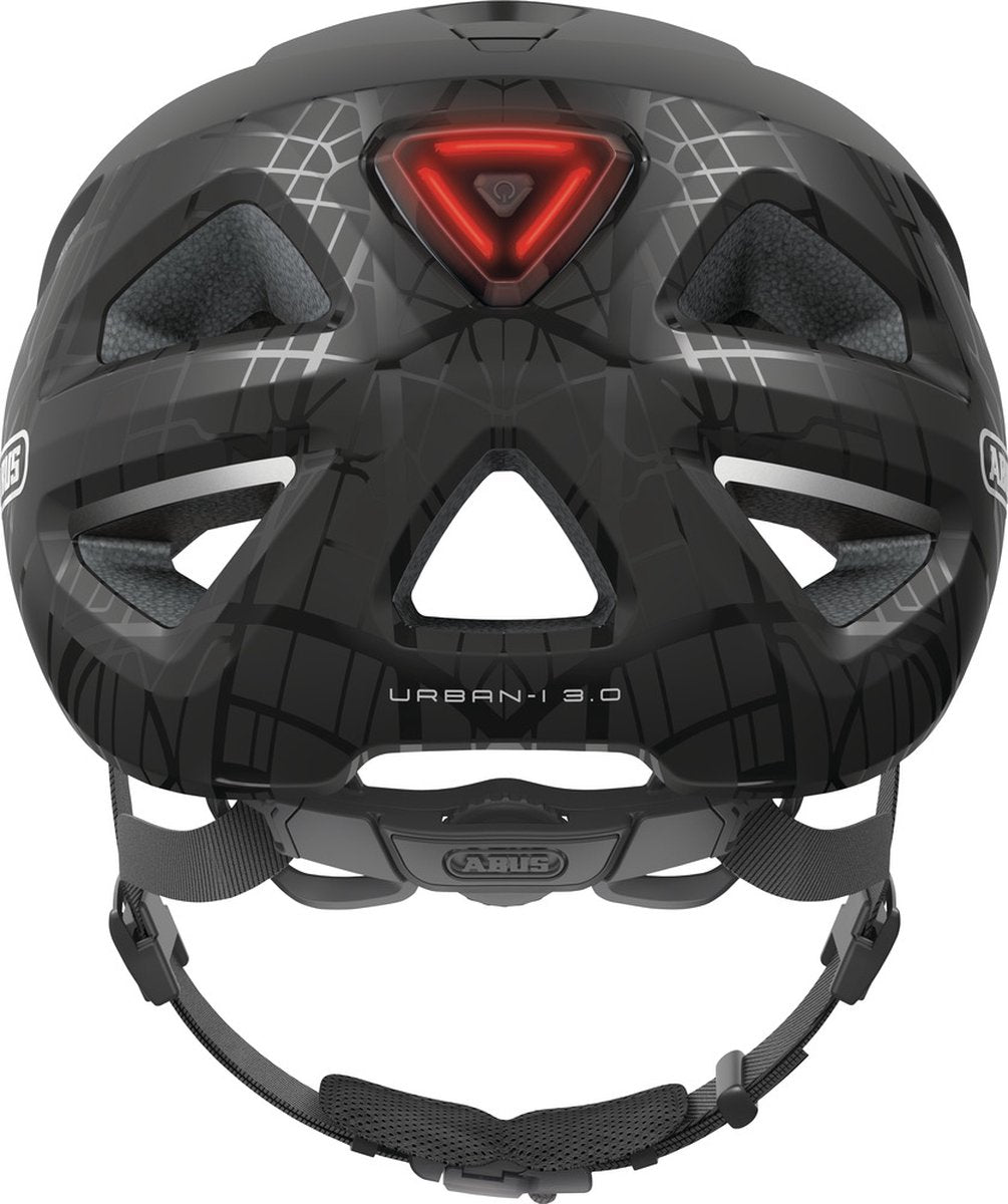 ABUS fietshelm urban i 3.0 - street black - helm maat s (51 t m 55cm)