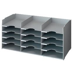 Open vakkenset Fast Papeflow 3 x 5 67,4x31,3x32,7cm lichtgrijs