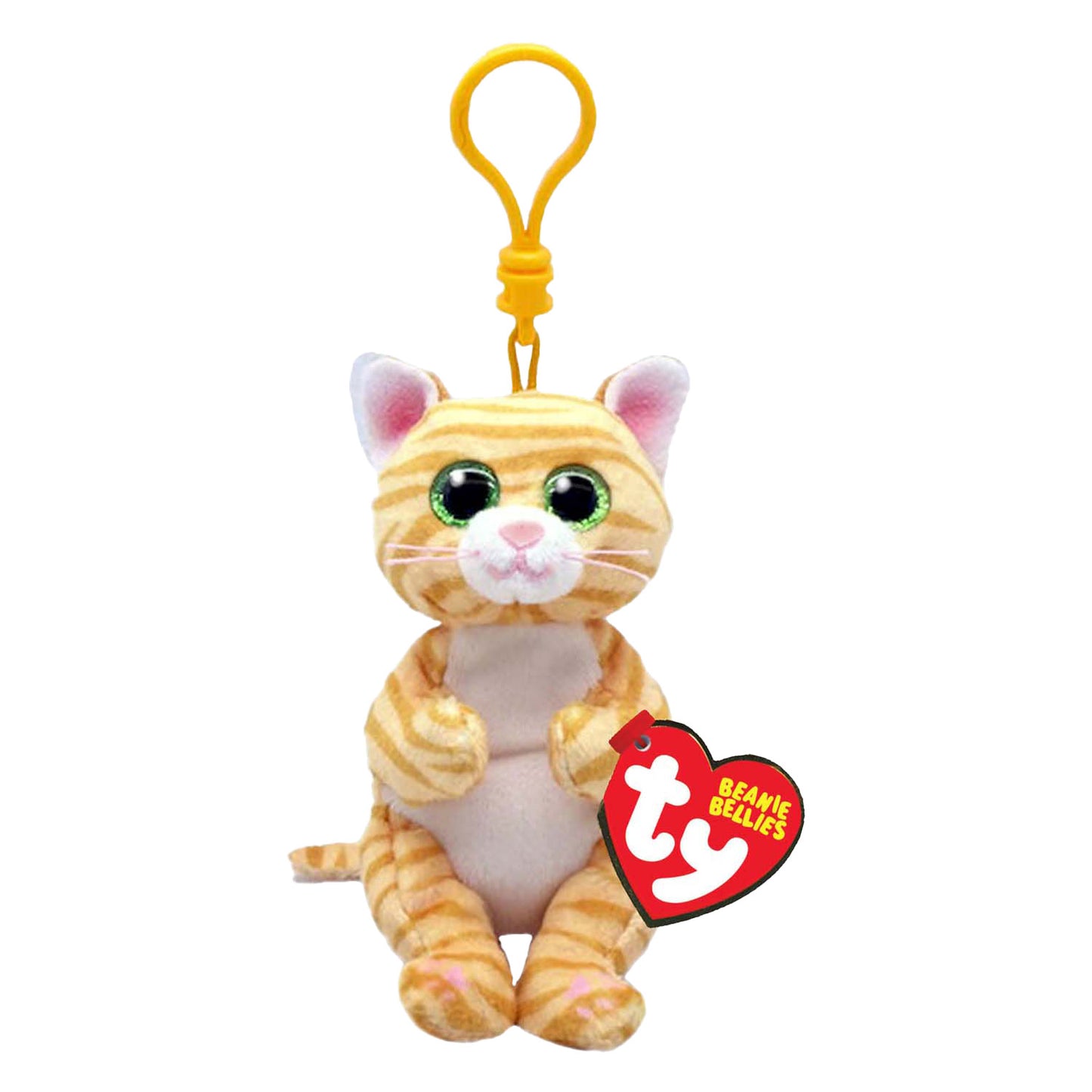 Ty beanie babies bellies clip mango cat, 10cm
