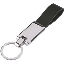 Sleutelhanger Wedo metaal leder