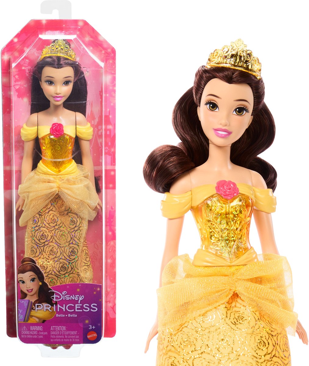 Mattel Disney princess - prinsessen pop - belle uit belle en het beest