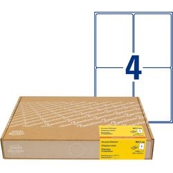 Verzend etiketten Avery Zweckform 139 x 99.1 mm Wit