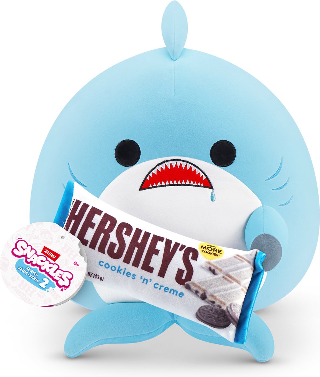 SNACKLES series 2 - haai seth met hersheys - 20 cm van zuru