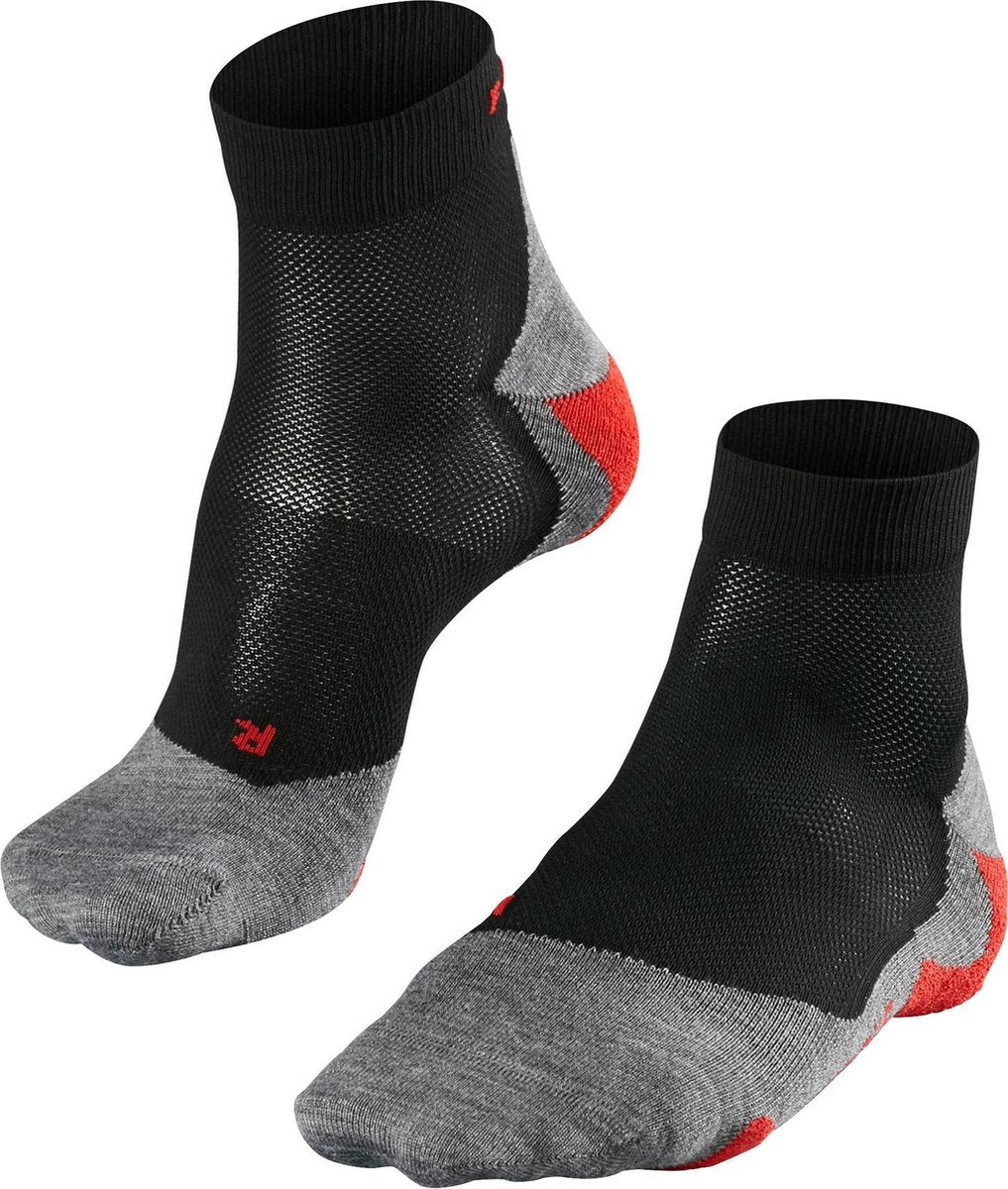 FALKE ru5 short anti-blaar functioneel materiaal hardloopsokken heren zwart - maat 42-43