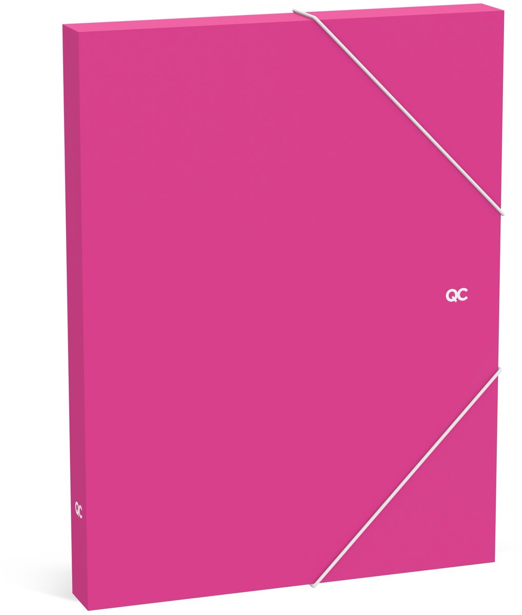 QC COLOUR documenten box - fuchsia
