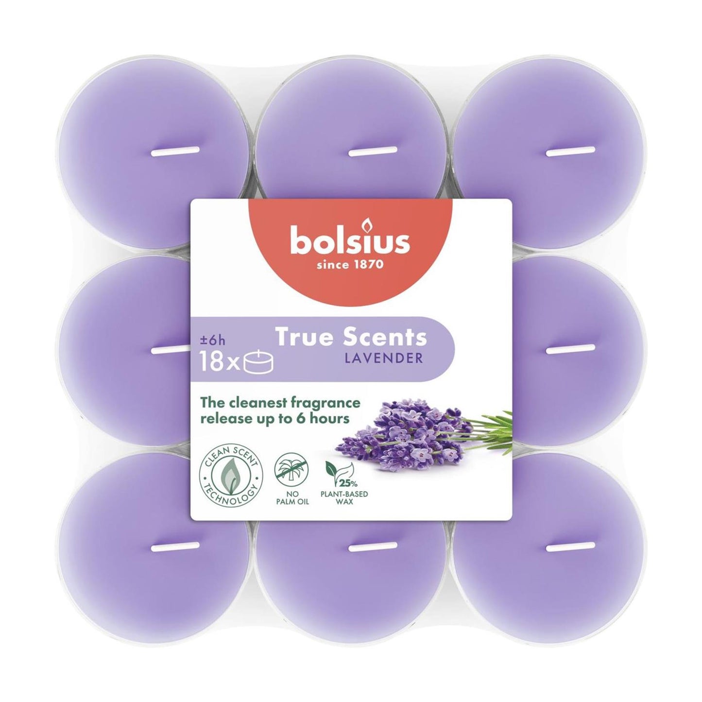 Bolsius geurtheelichten 18st lavender