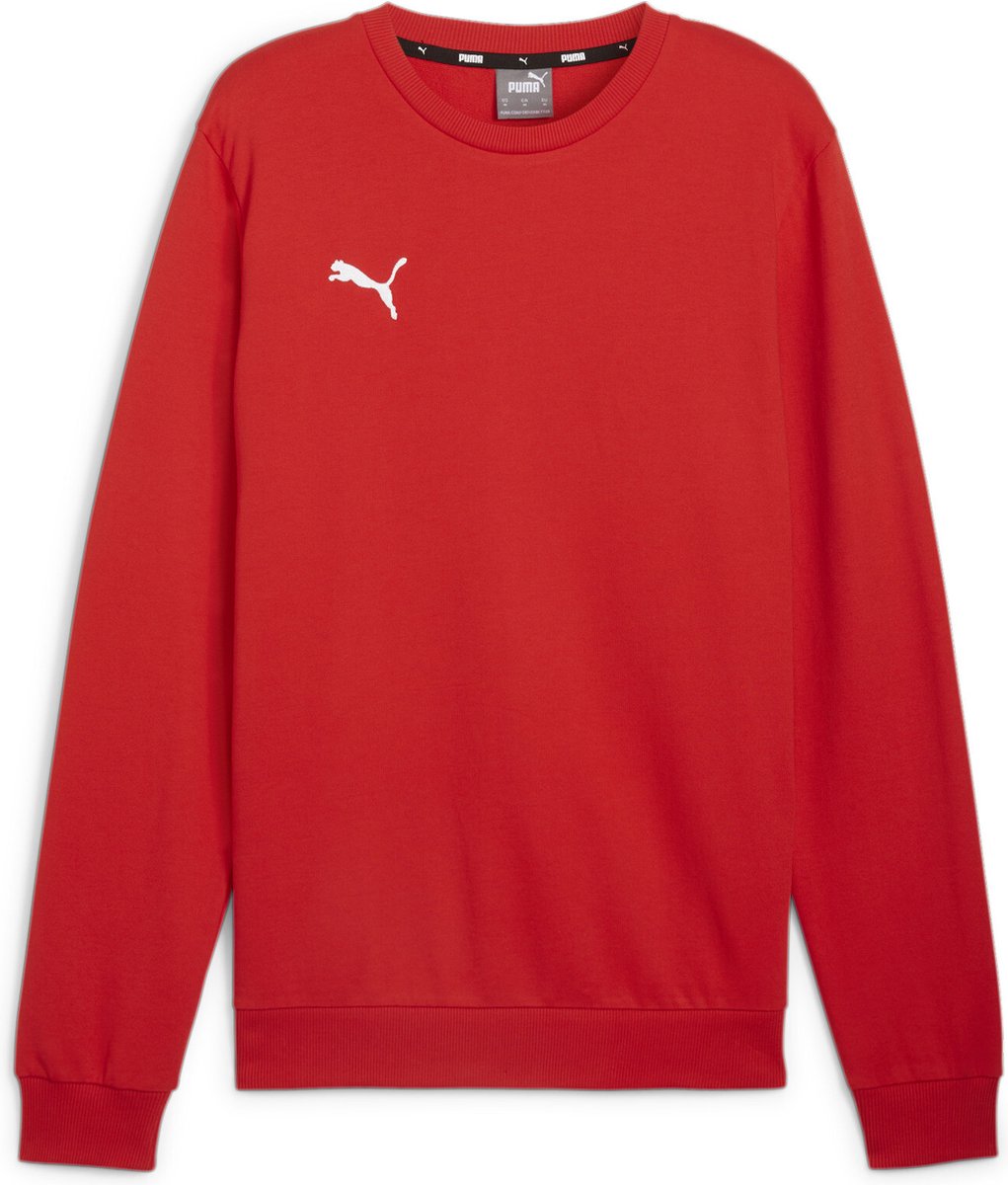 PUMA teamgoal casuals crew neck sweat heren sporttrui - red- white