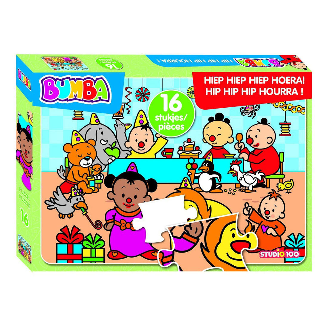 Bumba legpuzzel hiep hiep hiep hoera, 16st.