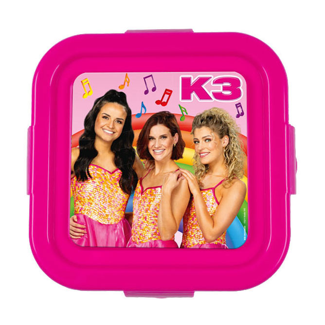 Studio 100 K3 snackdoosje - magenta