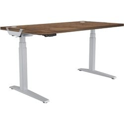 Zit- sta bureau Fellowes Levado walnoot
