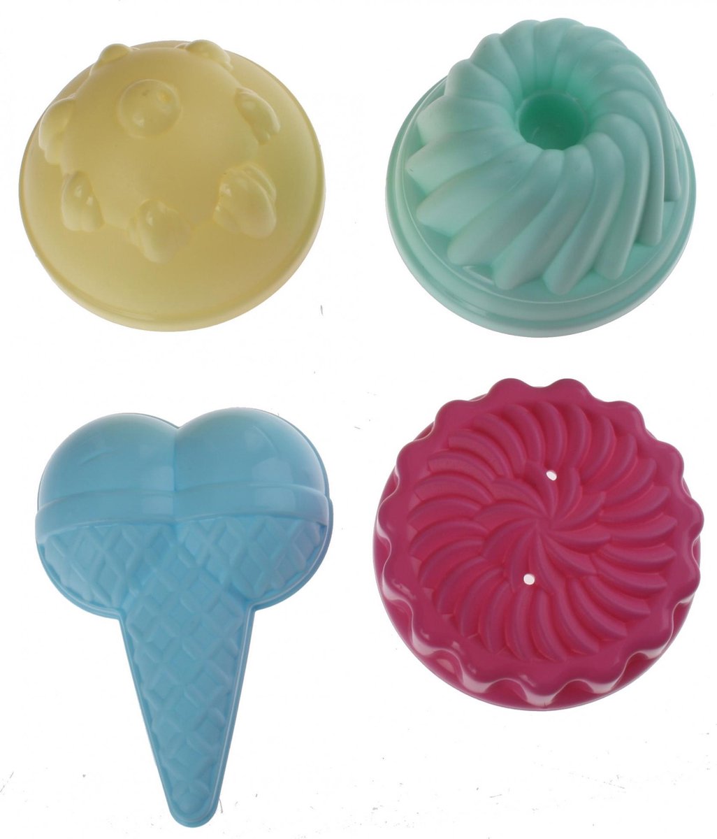 Écoiffier Ecoiffier ijs en cupcakes zandvormen - 4st.
