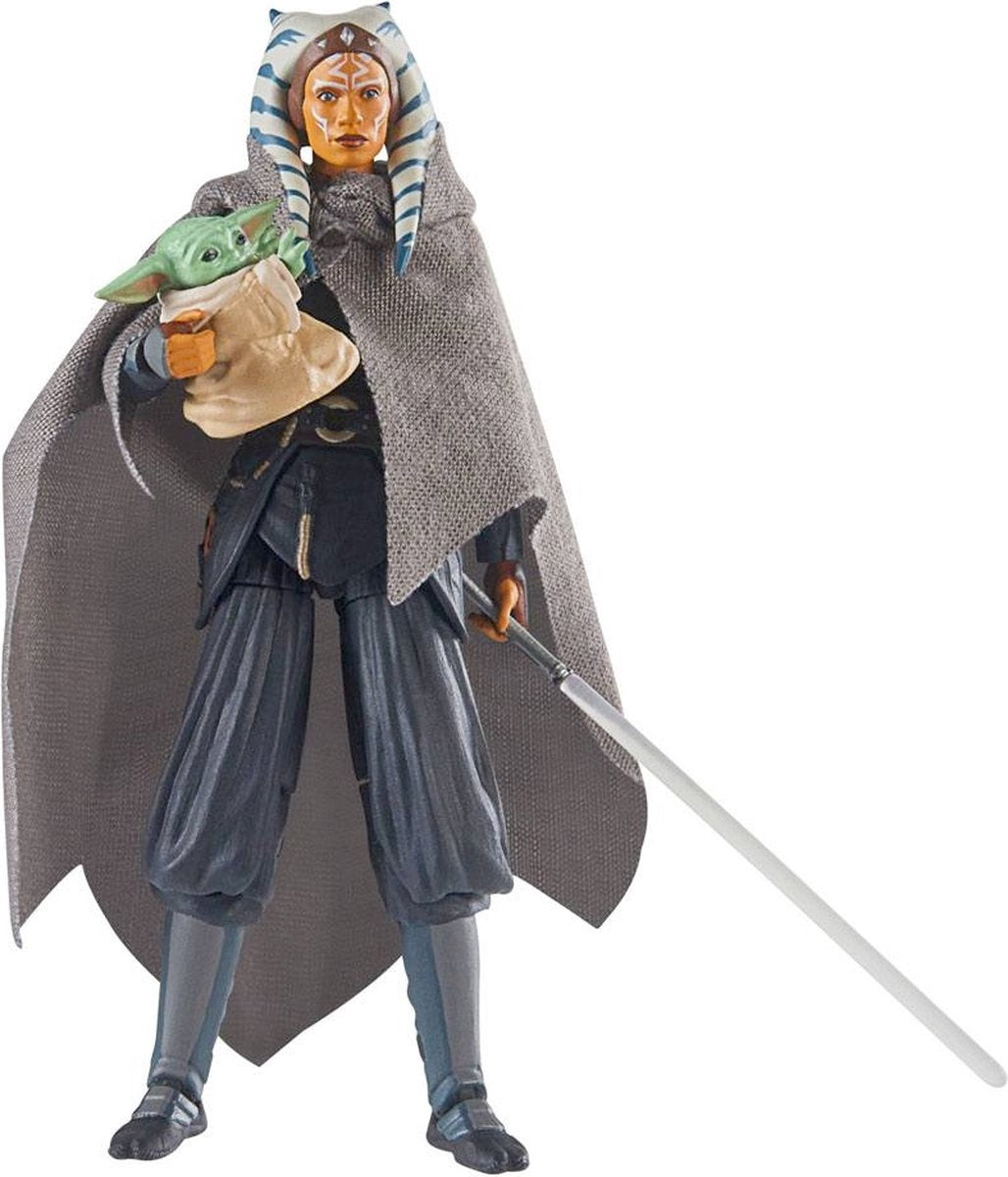 Disney Hasbro star wars actiefiguur ahsoka tano grogu 10 cm the mandalorian vintage collection 2022 multicolours
