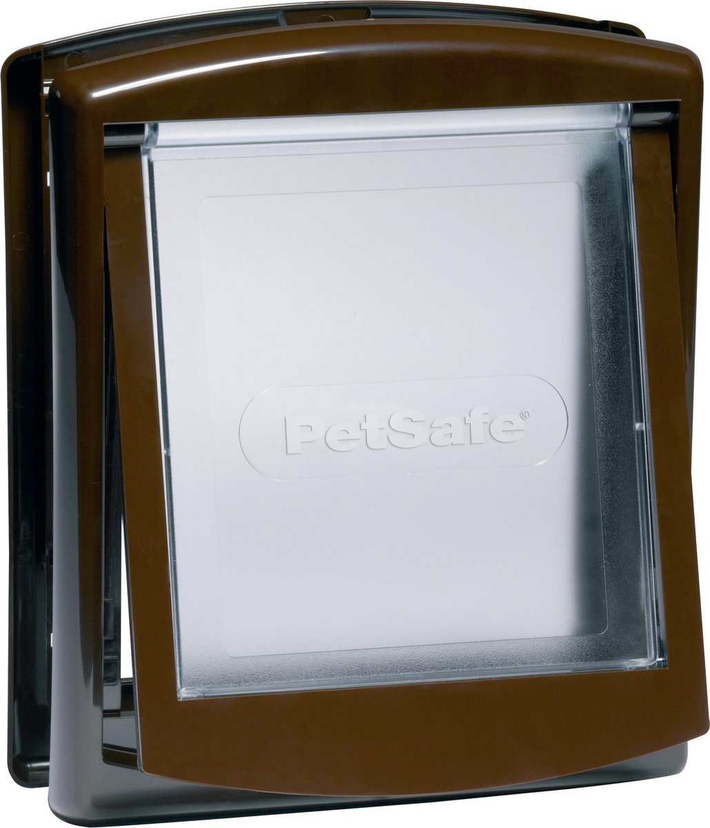 PetSafe Staywell 730 kattenluik - s - bruin transparant - 23,6 x 19,8 cm
