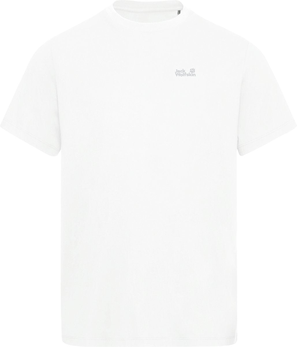 Jack Wolfskin essential t m heren outdoorshirt-stark white