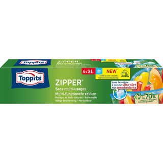 Toppits zipper zakken 3l