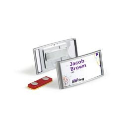 Durable Naambadges 8540-23 prestige zilver