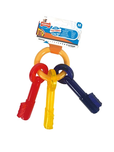 Flexi Nylabone puppy chew bijtsleutels baconsmaak