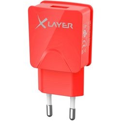 USB stroomadapter Xlayer 214110 rood
