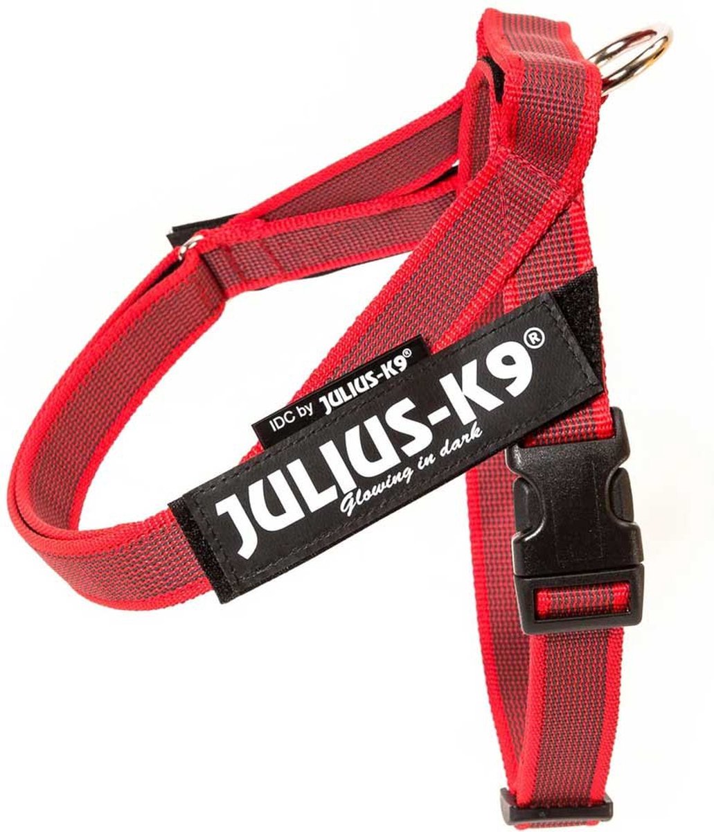 Julius K9 Julius-k9 idc®color gray® riemtuig, l - maat 1, rood
