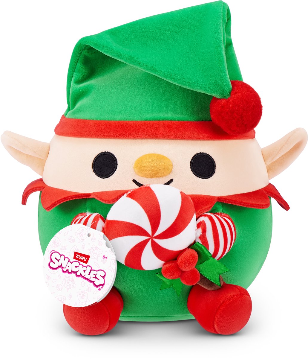 SNACKLES kerstserie 2 knuffel van 20 cm (jingle)van zuru