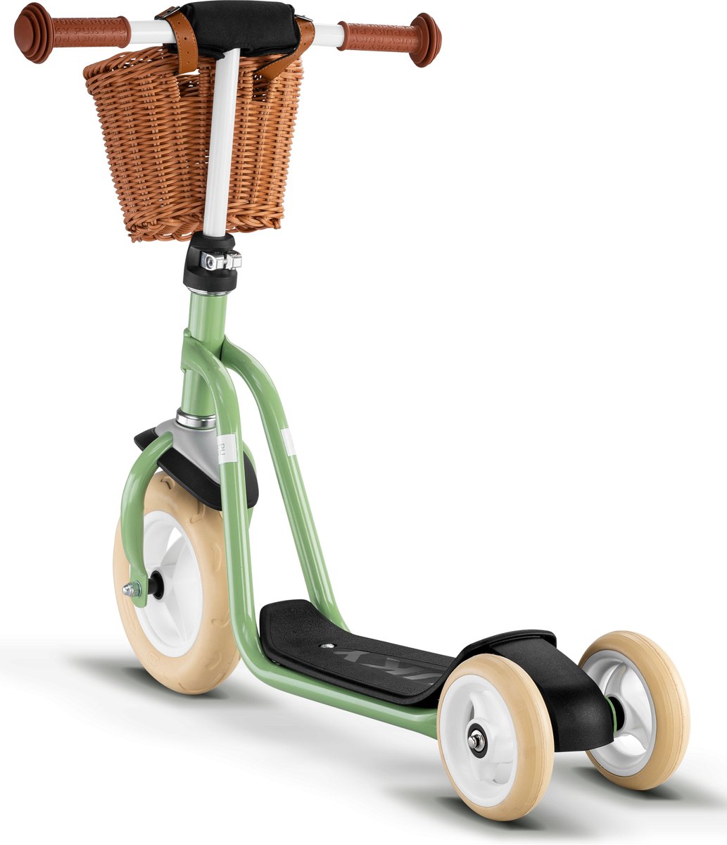 Puky Kinderstep - r1 - retro groen - met mandje - vanaf 2 jaar