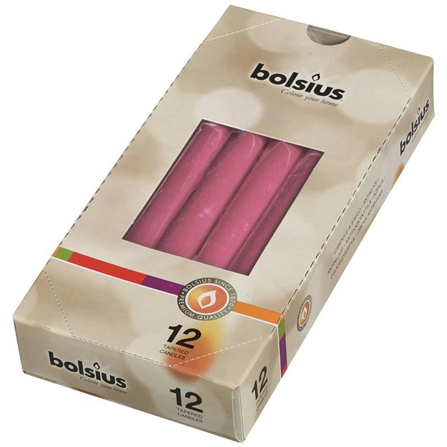 Bolsius gotische kaars 245 24 12st fuch