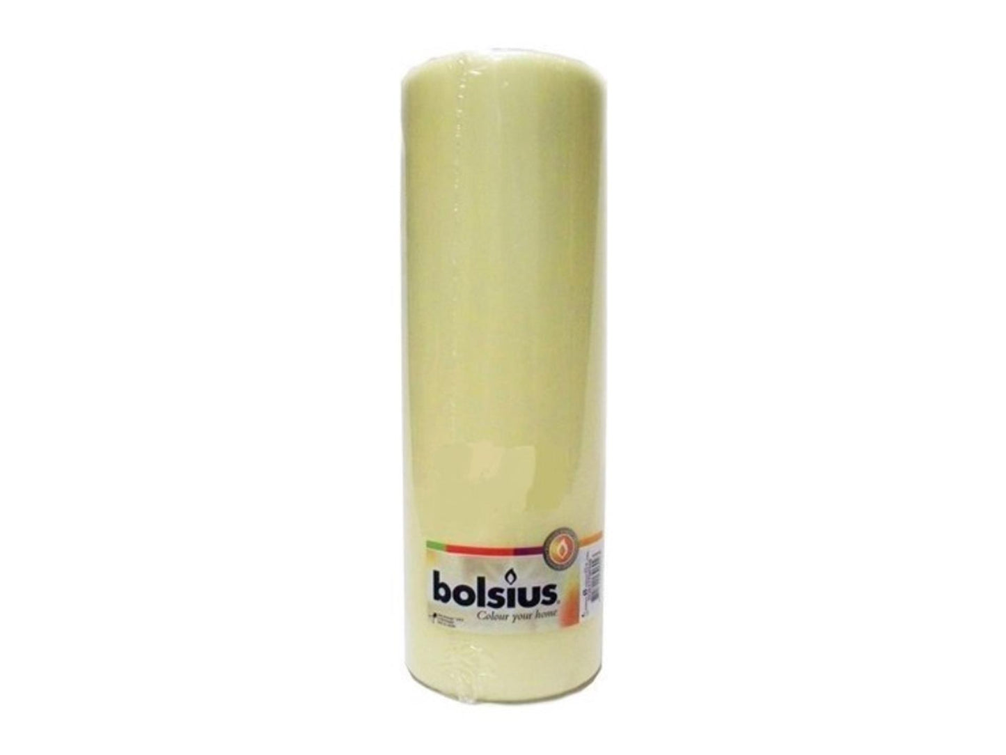 Bolsius stompkaars 300 100mm ivoor