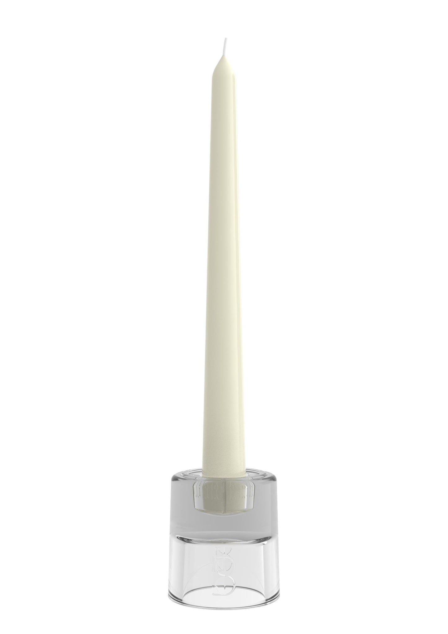 Bolsius kandelaar glas 2 in 1 rond