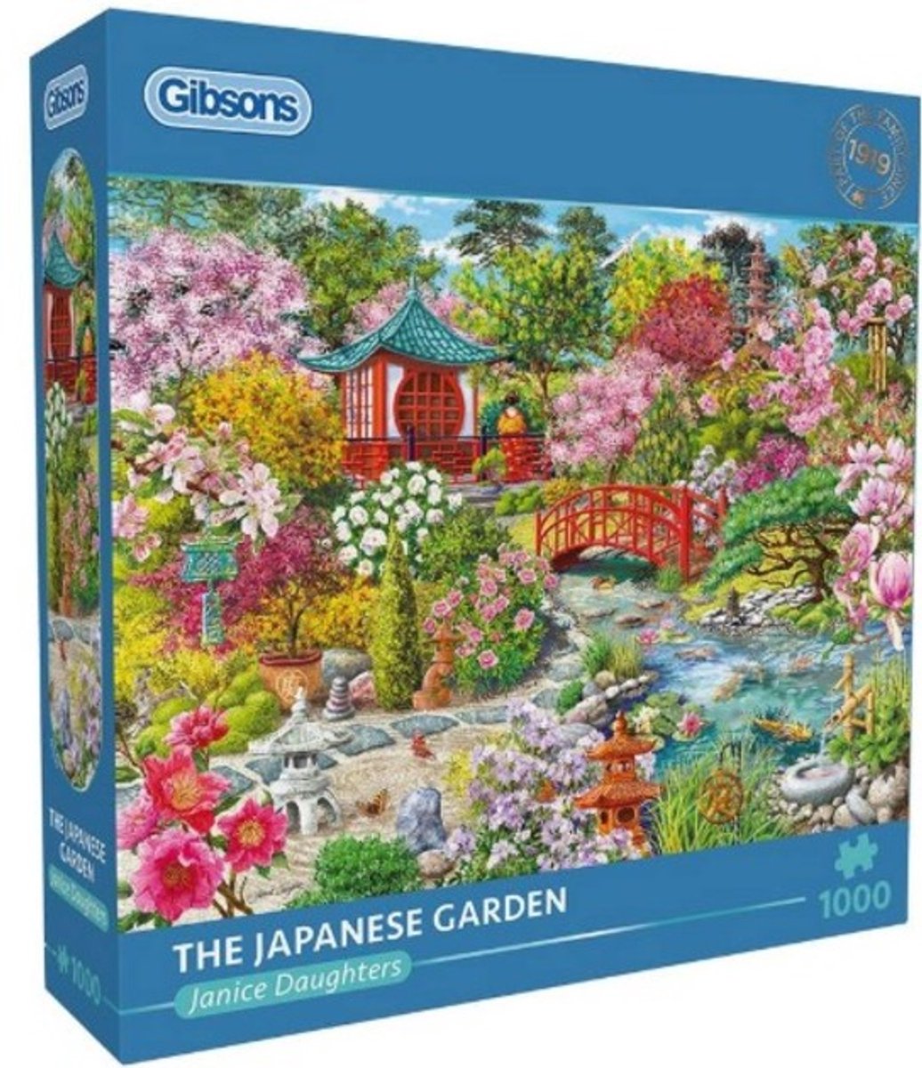 Gibsons - the japanese garden (door janice daughters) - 1000 stukjes 68×49cm (b×h) - legpuzzel voor volwassenen