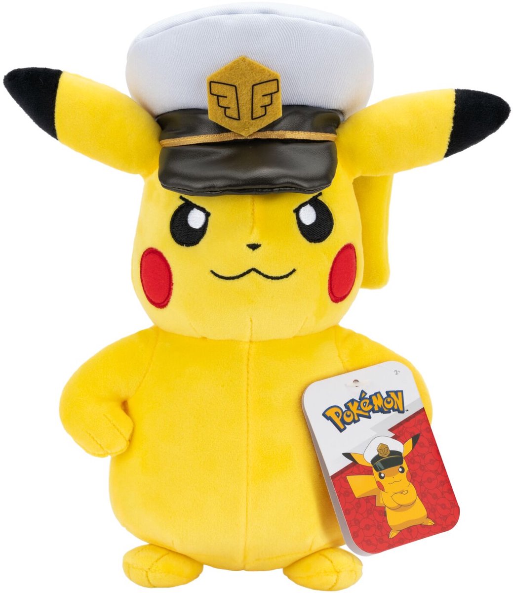 Jazwares Pokémon - 20cm plush - captain pikachu