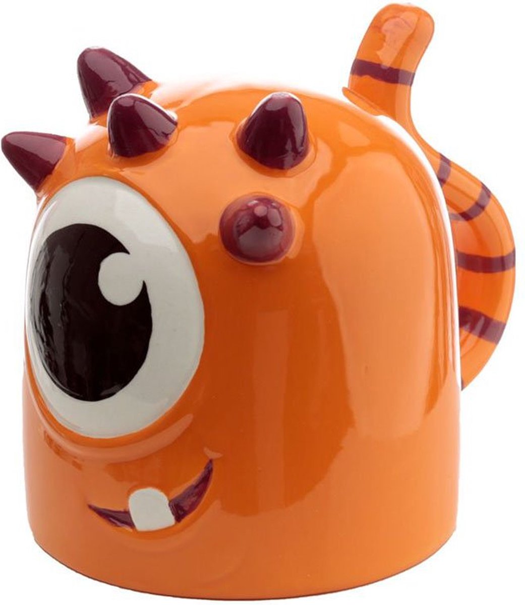 Puckator Oranje monster ondersteboven mok 500ml