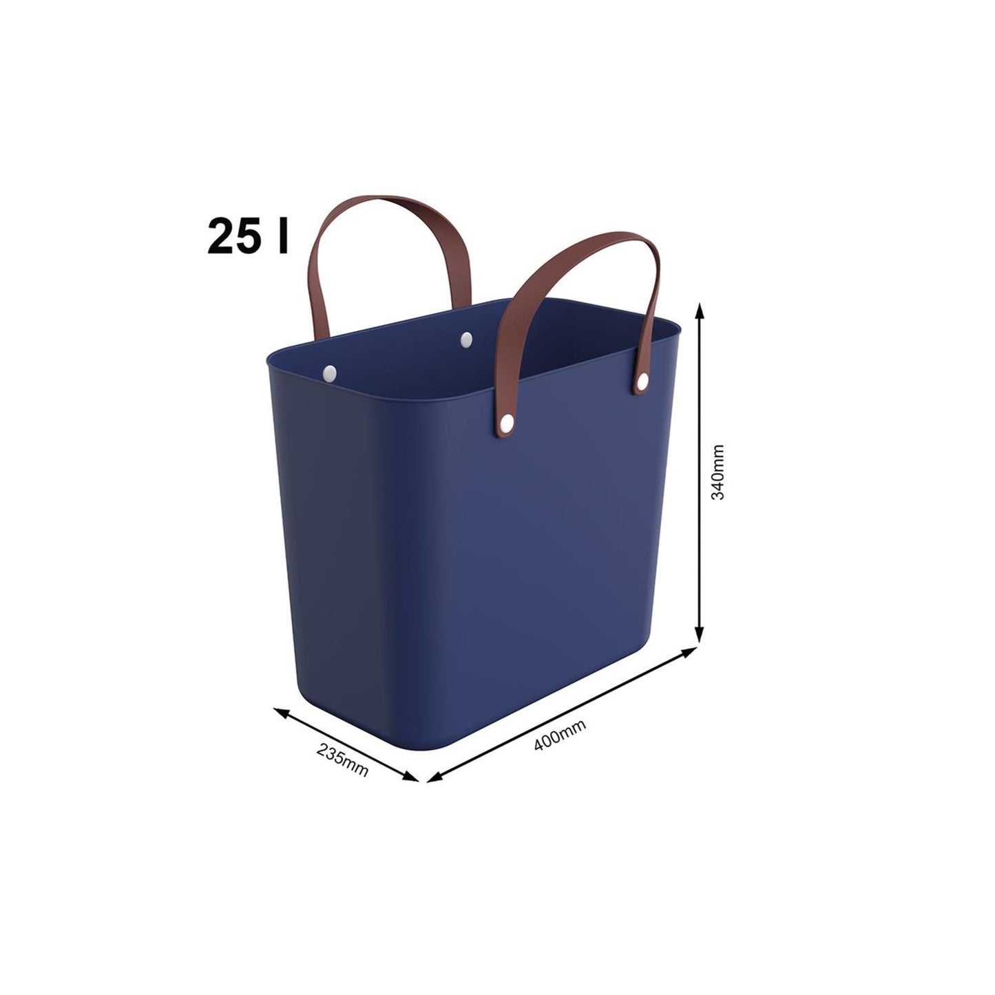 Rotho boodschappentas 25l midnightblue