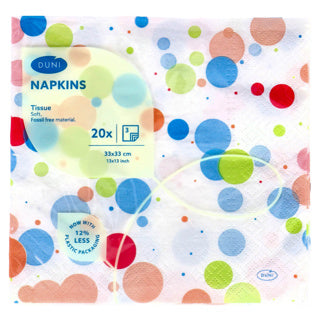 Duni servetten festive bubbles 33x33cm