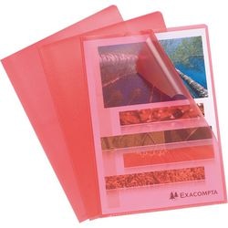 L-mappen Hetzel 56115E rood PVC A4