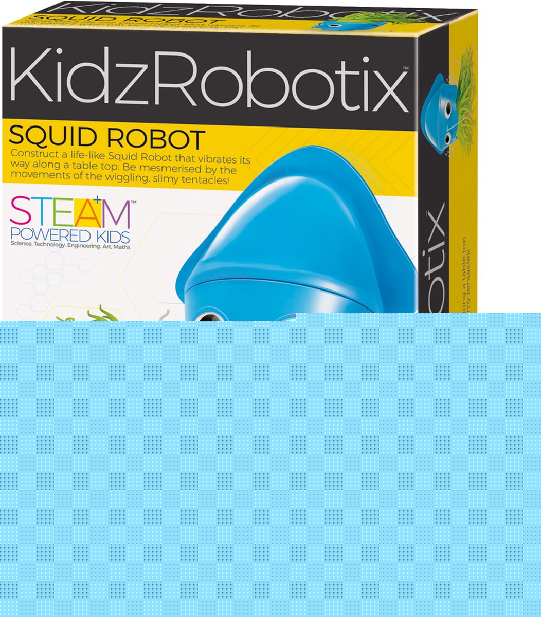 4M wetenschap en spel - maak je eigen inktvis robot - bouwpakket - kidzrobotix - 8+