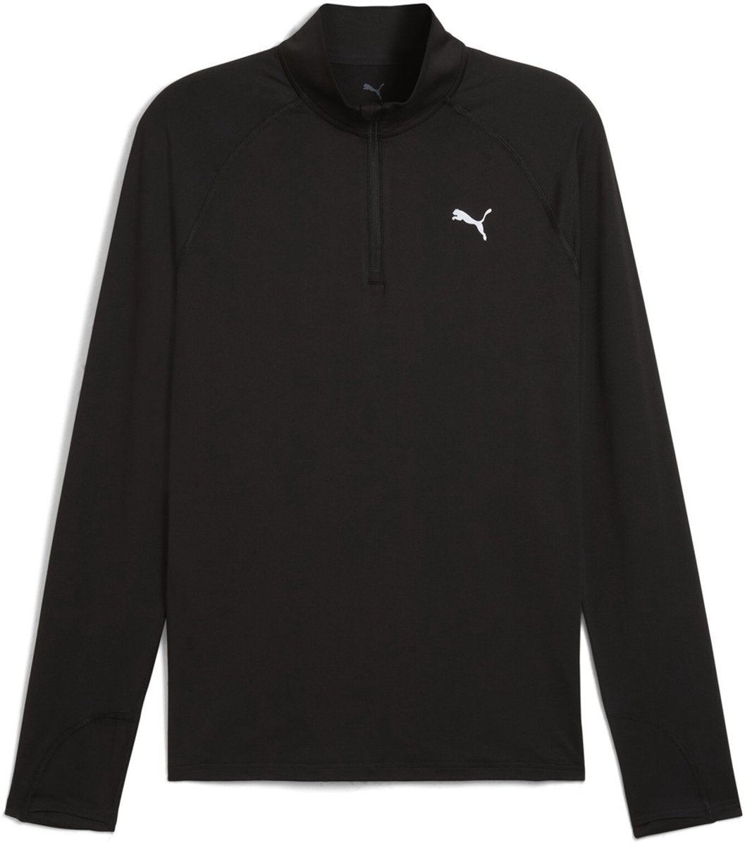 PUMA shirt run velocity cloudspun 1 4 zip 526627 black-xxl