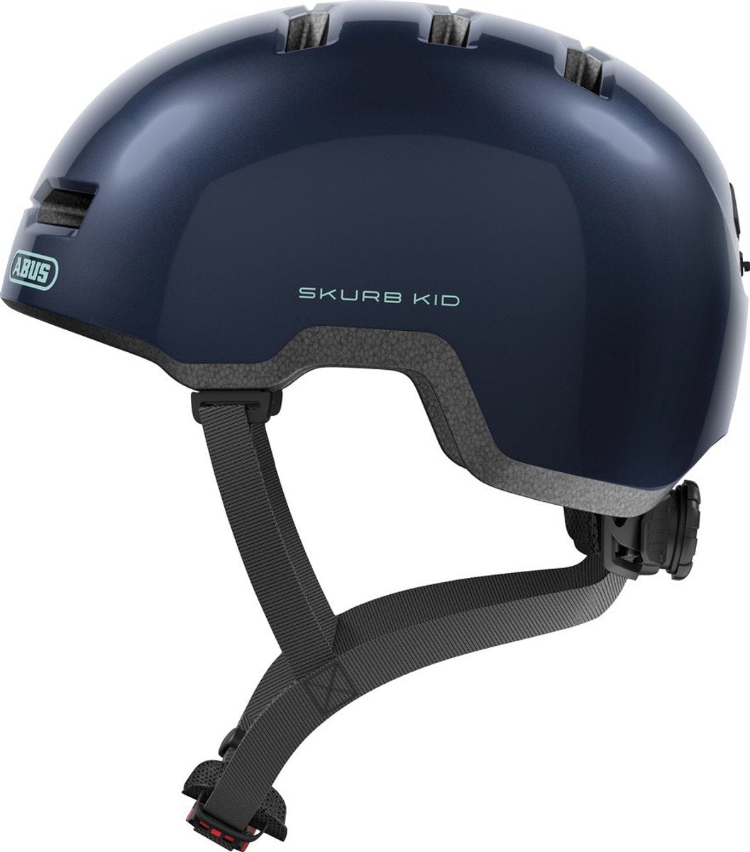 ABUS Fietshelm skurb kid midnight blue m - 50-55 cm - blauw - geschikt voor gebruik op kinderfietsen - 250 g