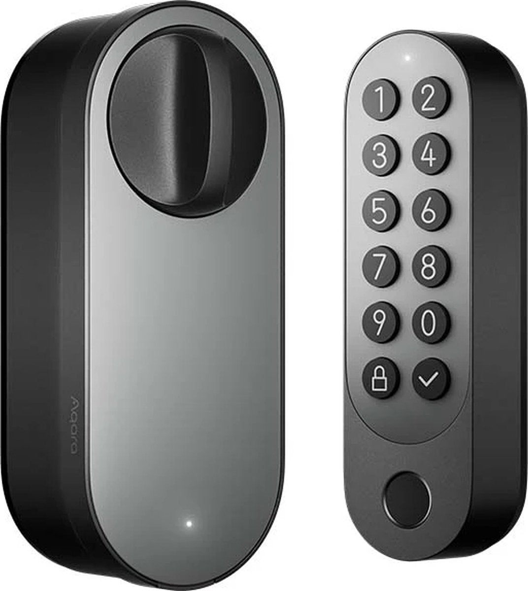 AQara smart lock u200 kit - zwart - slim deurslot - vingerafdruk pincode - apple home key - bluetooth matter