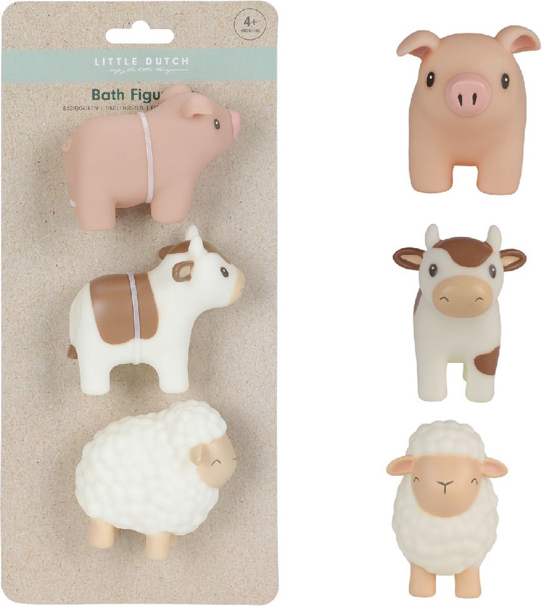 Rubo Toys Little dutch farm bad figuren set 3