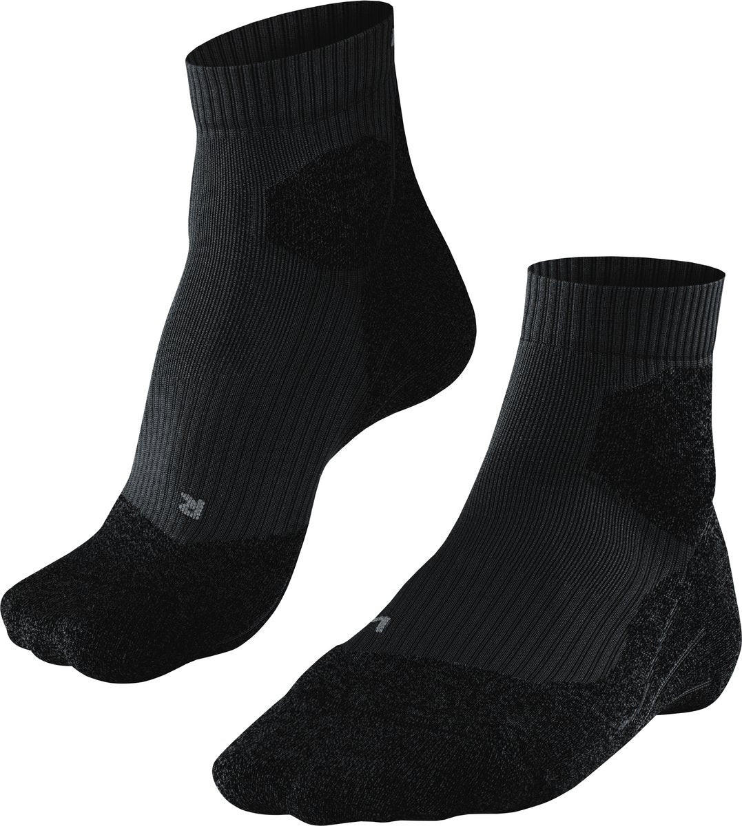 FALKE ru trail anti-blaar functioneel materiaal hardloopsokken heren zwart - maat 42-43